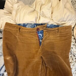 Betabrand Tan Corduroy Pants for Men